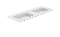 Раковина Armadi Art Quatro 793-140-2-W 52x140 двойная Matt White