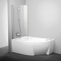 Шторка на ванну Ravak Chrome CVSK1 ROSA 160/170 L 7QLS0C00Y1 хром