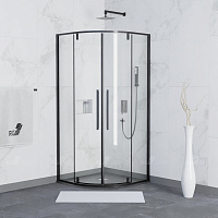 Душевой уголок RGW Stilvoll 06325388-14 80x80x200 стекло прозрачное/профиль черный