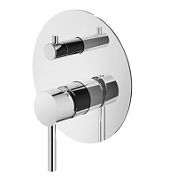 Смеситель Plumberia Selection Ixo XO1901CR для душа, на 2-3 выхода(внешняя часть), хром глянцевый