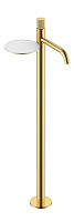 Смеситель Boheme Stick 120-GG.3 для раковины, ручка Linea, золото