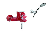 Смеситель Fiore Kevon Chic 81RX8150 для ванны, хром/красный