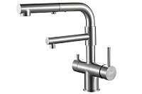 Смеситель Zorg Inox SZR-3216 для кухонной мойки/для фильтра, нержавейка