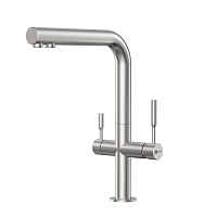 Смеситель Lemark Expert LM5063S для кухонной мойки, сталь