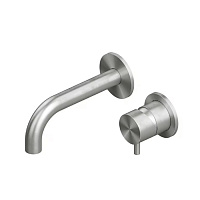 Смеситель QuadroDesign Source 1313.00AS для раковины, brushed stainless steel