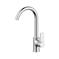 Смеситель Aquanika Round AQR4015CR для кухонной мойки, хром