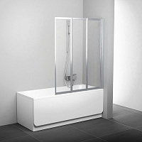 Шторка на ванну Ravak Supernova VS3 130 795V0100Z1 Transparent, белый