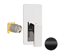 Смеситель Remer Absolute AU30KBNO для душа, черный матовый