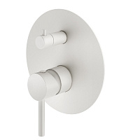 Смеситель Plumberia Selection Ixo XO1901BO для душа, на 2-3 выхода(внешняя часть), белый матовый