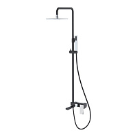 Душевая стойка Boheme Q 148-BCR.2 черный/хром