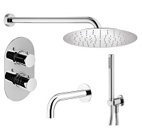 Душевой комплект Plumberia Selection Ixo KITXOT19CR60KING для ванны, c термостатическим смесителем, 