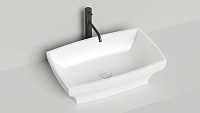 Раковина накладная Salini Gloria 04 1102204M S-Stone 60x38 белый матовый