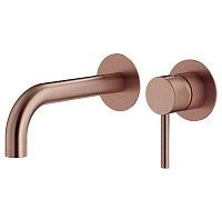 Смеситель Plumberia Selection Ixo KITXO1135RS210 для раковины, медь брашированная