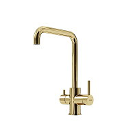 Смеситель для кухонной мойки Sancos Vela SC4013ZG полированное золото