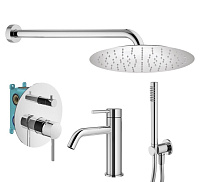 Душевой комплект Plumberia Selection Ixo KITXO18CR53 для ванны, хром