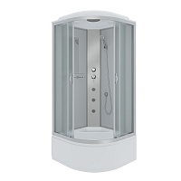 Душевая кабина Niagara Classic NG-2307-14G 80x80x215 стекло матовое/профиль серебро