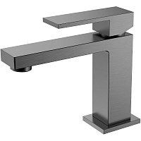 Смеситель Boheme Qubic 471-GM для раковины, оружейная сталь