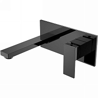 Смеситель Boheme Qubic 475-SGM для раковины, оружейная сталь глянцевая