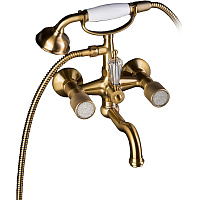 Смеситель Boheme Royal Cristal 313-Royal/CRST для ванны с душем, бронза
