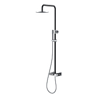 Душевая стойка Boheme Stick 128-BCR.2 ручка Touch, черный/хром