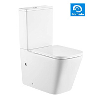 Унитаз-компакт SantiLine SL-5028 с системой смыва Торнадо, белый