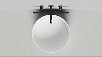 Раковина накладная Salini Armonia Round 02 130422M S-Stone 45x45 белый матовый
