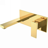 Смеситель Boheme Qubic 475-G для раковины, золото