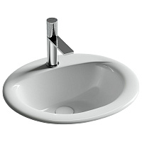 Раковина встраиваемая сверху Ceramicanova Sun CN6080 51,5x45,5 белый