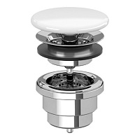 Донный клапан Villeroy & Boch 680800RW матовый белый