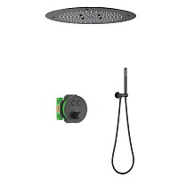 Душевой комплект Timo Saona SX-2370/03SM с термостатом, черный матовый