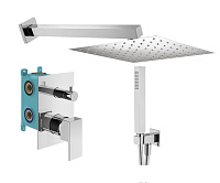 Душевой комплект Plumberia Selection Tag KITTG18CR для ванны, хром