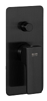 Смеситель Remer Absolute AU09KBCFP для душа, черный брашированный хром