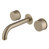 Смеситель ABBER Wasser Kreis AF81122G для раковины, скрытого монтажа, золото матовое