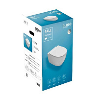 Унитаз подвесной Globo 4ALL MDS03KBI с системой микролифт, белый глянцевый