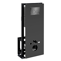 Система инсталляции WasserKRAFT Glan 66TLT.010.ME.BL.PB02 для унитаза, черный
