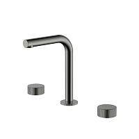 Смеситель Boheme Stick 152-GM.3 для раковины, ручка Linea, оружейная сталь