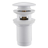 Донный клапан ABBER AF0010W с переливом, белый