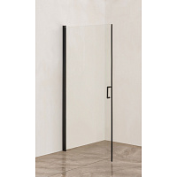 Душевая дверь Orange E05-090TB 90, прозрачное стекло, черный