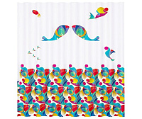 Душевая шторка на ванну WasserKRAFT Berkel SC-68101 белый/с рисунком