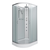 Душевая кабина Niagara Classic NG-3312-14RBKTG 120x80x210 стекло матовое/профиль серебро