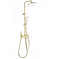 Душевая система Wonzon & Woghand The One WW-B3094-BG с термостатом, брашированное золото