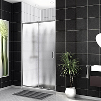 Душевая дверь в нишу BelBagno Uno UNO-195-BF-1-120-CH-CR рифленое стекло/хром