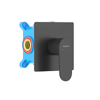 Смеситель Aquatek Оберон AQ1266MB для душа, черный матовый