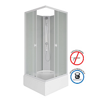 Душевая кабина Niagara Promo P90/26Q/MT/BK 90x90x195 L/R стекло матовое/профиль белый