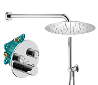 Душевой комплект Plumberia Selection PS Box KITPSB02CRKING для ванны, c термостатическим смесителем,