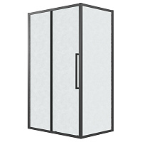Душевой уголок Grossman Cosmo 120.K33.02.1180.21.02 108-111x78,5-80x195 шиншилла/черный матовый