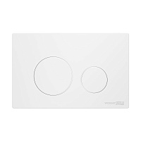 Кнопка смыва WasserKRAFT WM02 для унитаза, белый матовый