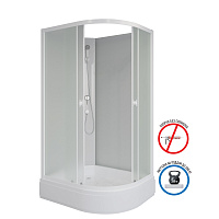 Душевая кабина Niagara Promo P110/80/26L/MT/BK 110x80x195 L стекло матовое/профиль белый