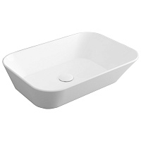 Раковина накладная Simas Wave WA 04 60x42x16,5 без отверстия под смеситель, белый