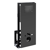 Система инсталляции WasserKRAFT Glan 66TLT.010.ME.BL.MB04 для унитаза, черный матовый